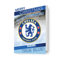 Chelsea FC Personalised Crest Christmas Card