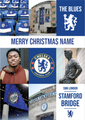 Chelsea FC Personalised Tiled Christmas Card