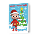 Cocomelon Personalised Christmas Tree Card