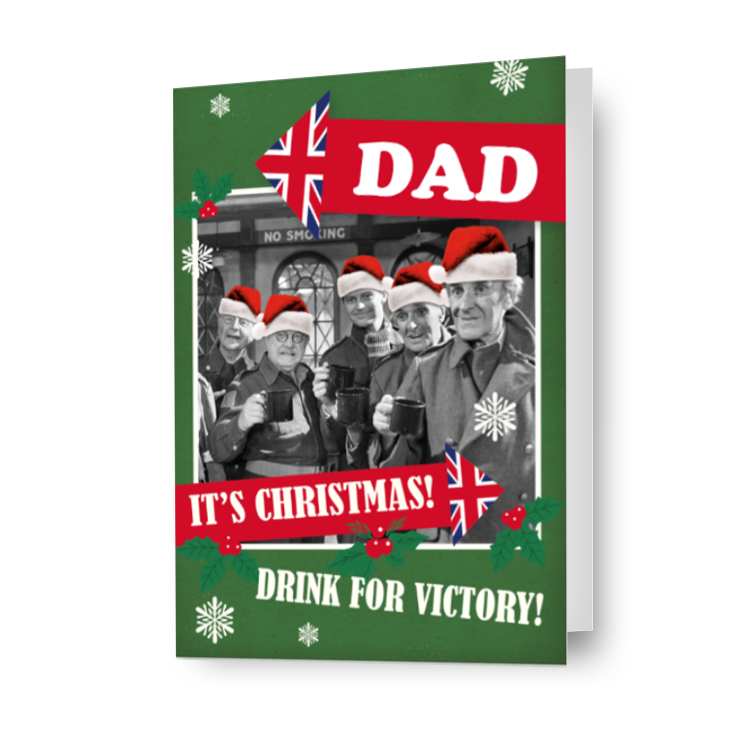 Gepersonaliseerde 'It's Christmas'-kaart van Dad's Army