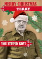 Dad's Army Personalised 'You Stupid' Christmas Card