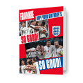 England FC Personalised 'So Good!' Birthday Card