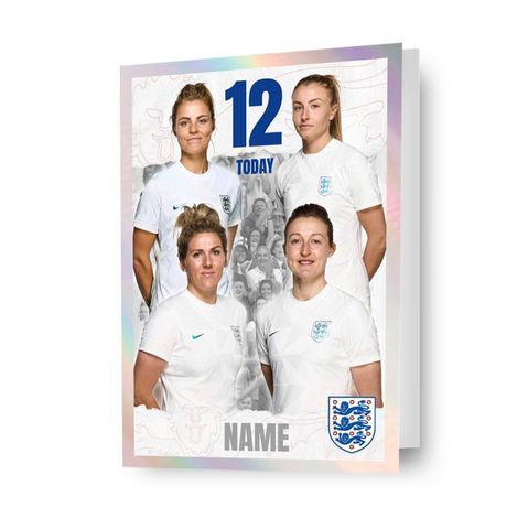 England Lionesses Women's Football Personalised 'Happy Birthday' Card