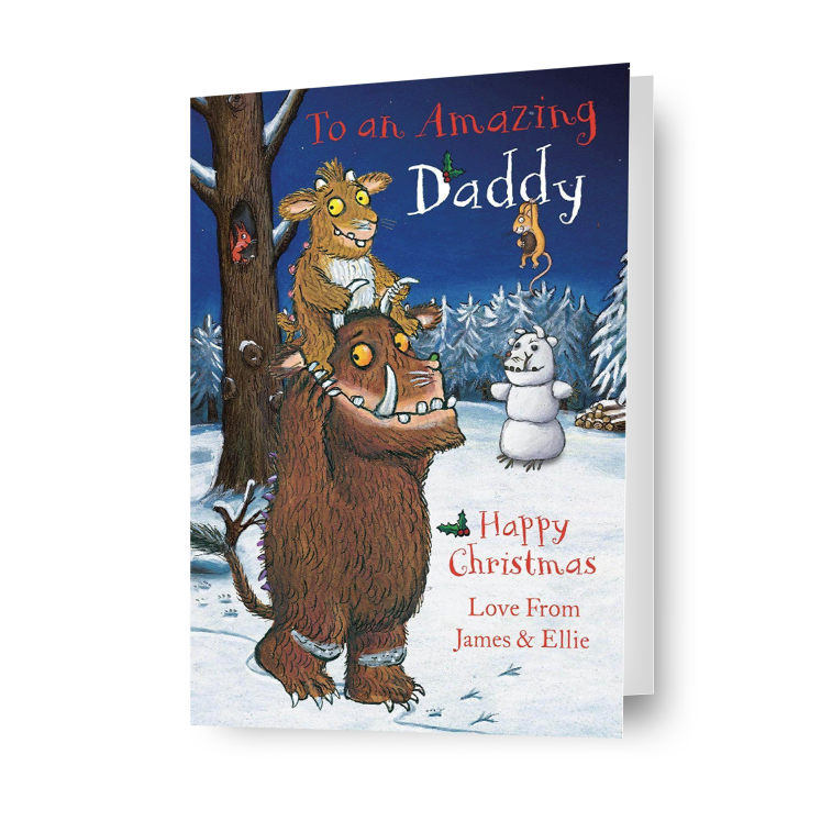 De Gruffalo Gepersonaliseerde 'Amazing Daddy' Kerstkaart