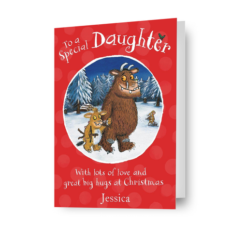 The Gruffalo Personalised 'Special Daughter' Christmas Card