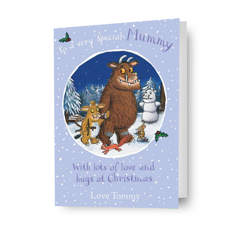 The Gruffalo Personalised 'Special Mummy' Christmas Card