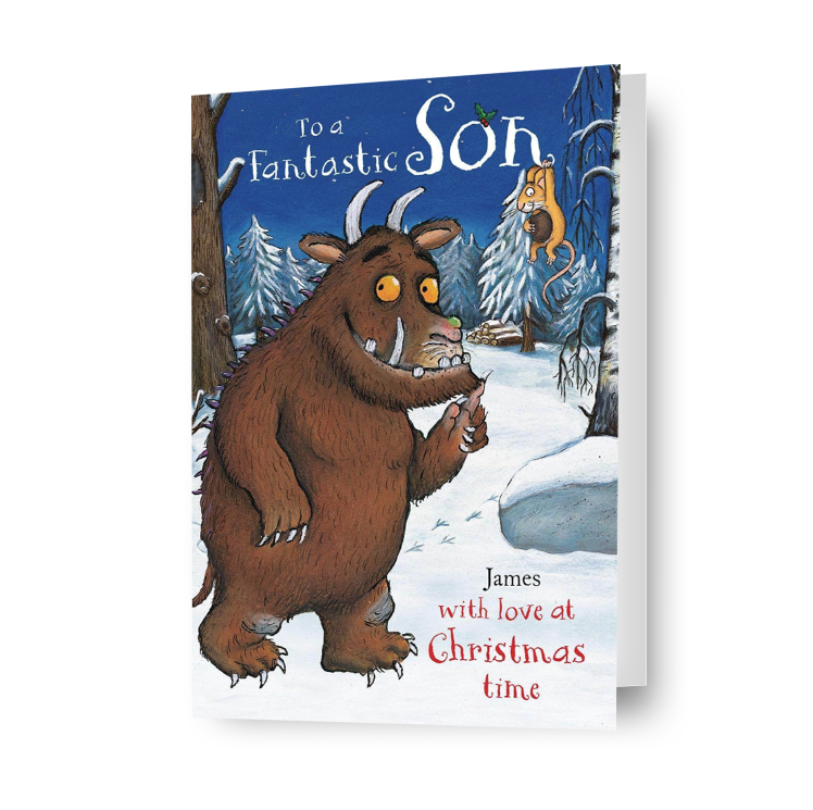 De Gruffalo Gepersonaliseerde 'Fantasic Son' Kerstkaart