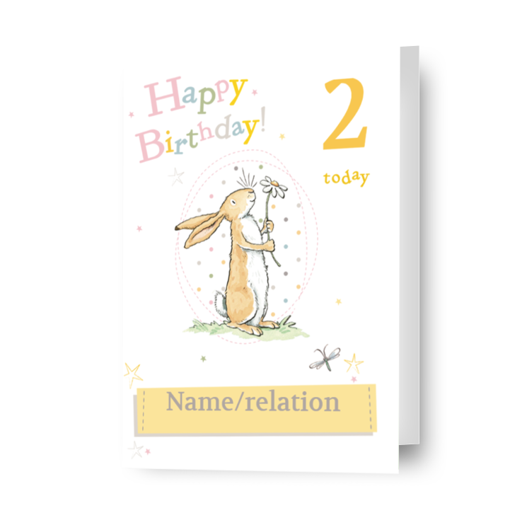 Guess How Much I Love You Personalised Any Age Birthday Card