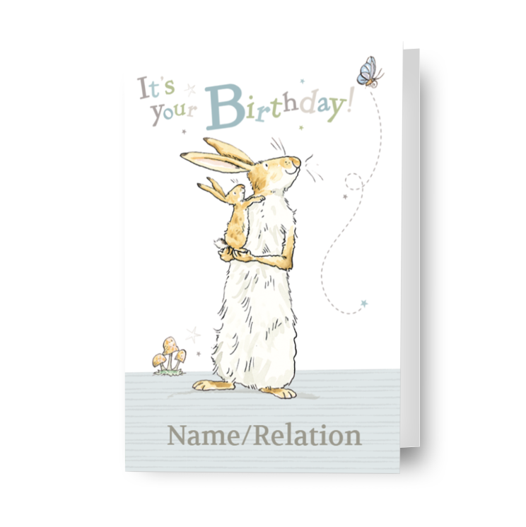 Guess How Much I Love You Personalised 'It's Your Birthday!' Card