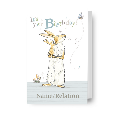 Guess How Much I Love You Personalised 'It's Your Birthday!' Card