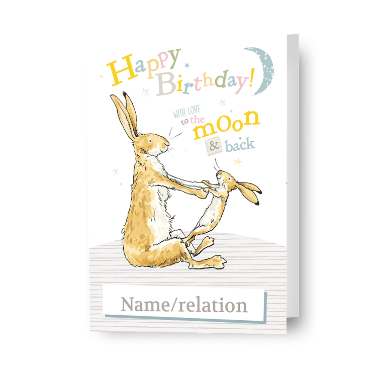 Guess How Much I Love You Personalised 'Happy Birthday' Card