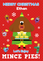 Hey Duggee Personalised 'Mince Pies' Christmas Card