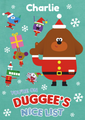 Cartolina di Natale personalizzata Hey Duggee 'Nice List' - qualsiasi nome