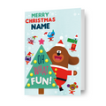 Hey Duggee Personalised Christmas Tree Card