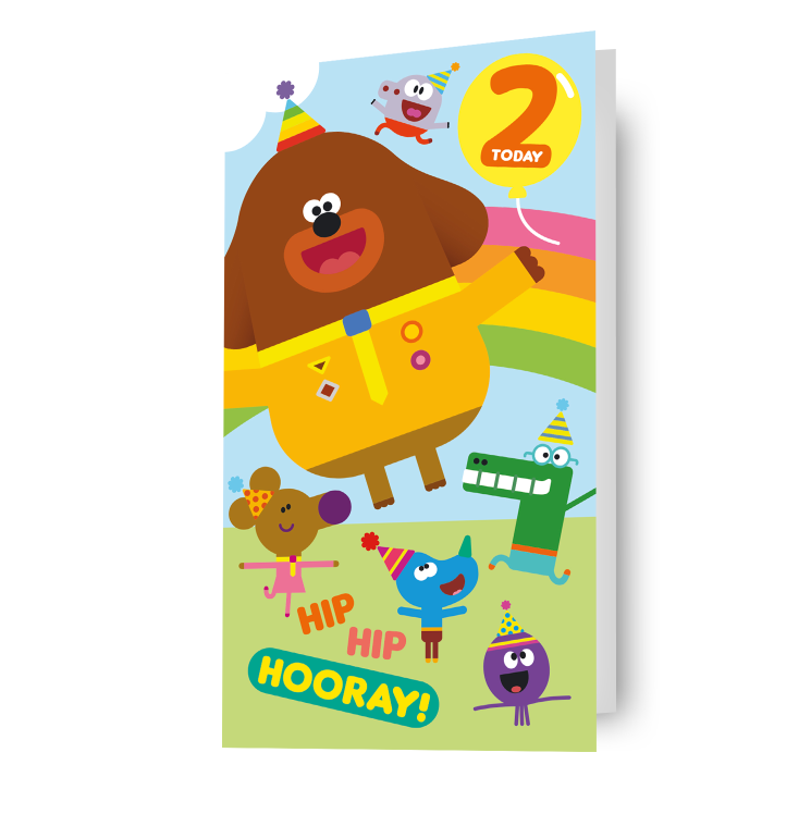 Hey Duggee Age 2 Birthday Card