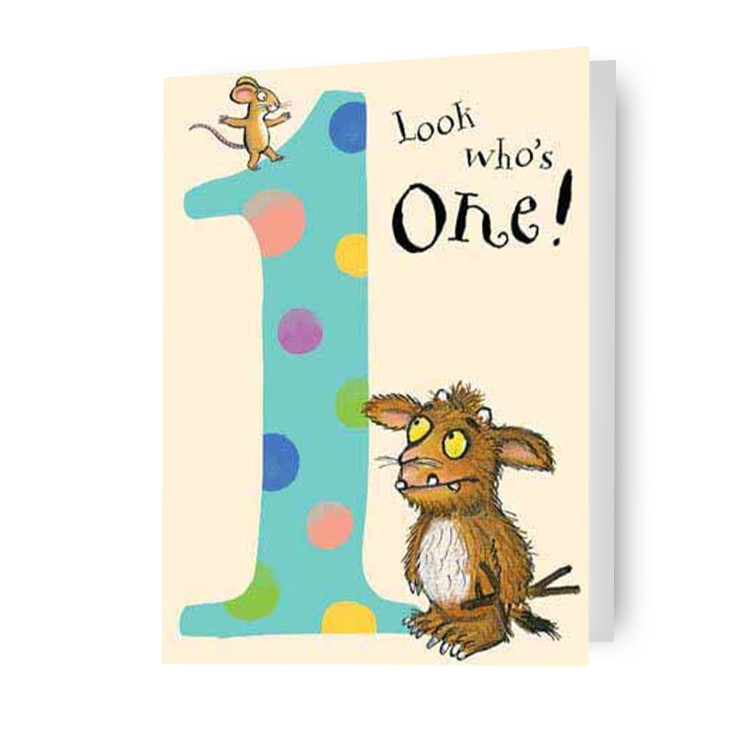 The Gruffalo Age 1 Birthday card