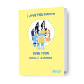 Bluey Personalised Father's Day Card