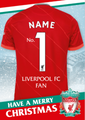 Liverpool FC Personalised Christmas Card