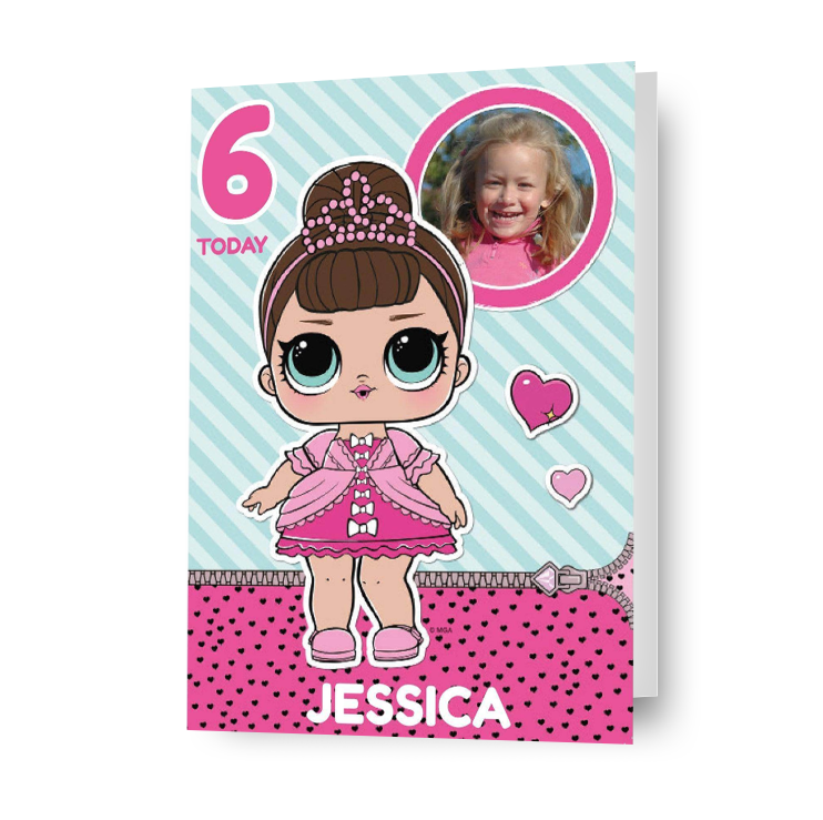 LOL Surprise Birthday Personalised Photo Birthday Card