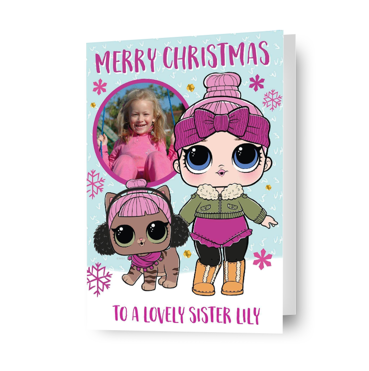 LOL Surprise Personalised Photo Christmas Card