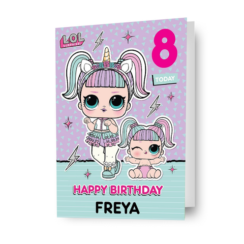 LOL Surprise Personalised Birthday Card