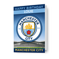 Manchester City FC Personalised Crest Birthday Card