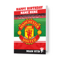 Manchester United FC Personalised Crest Birthday Card