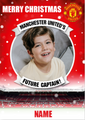 Manchester United FC Personalised Christmas Card