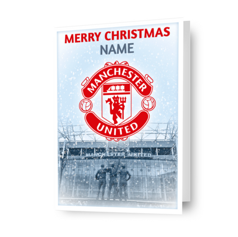 Gepersonaliseerde kerstkaart van Manchester United FC