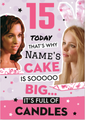 Mean Girls Personalised Age & Name Birthday Card