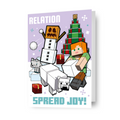 Minecraft Personalised Christmas Card