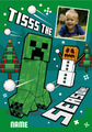 Minecraft Personalised Christmas Snow Ball Card