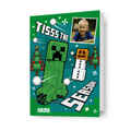 Minecraft Personalised Christmas Snow Ball Card