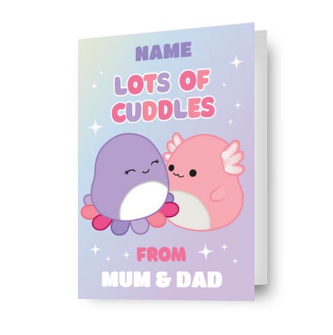 Squishmallow Personalise any Name or Relation Birthday Card