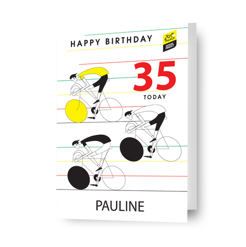 Tour De France Personalised Birthday Card