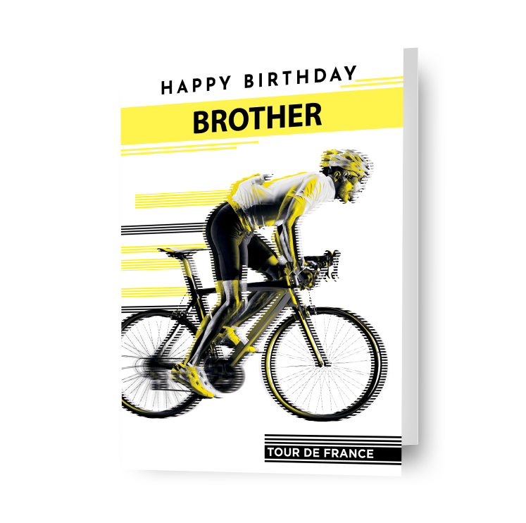 Tour De France Personalised Birthday Card