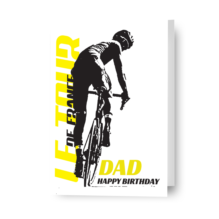 Tour De France Personalised Birthday Card