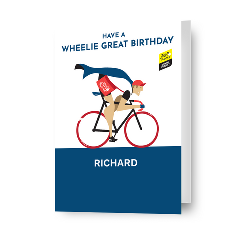 Tour De France Personalised Birthday Card