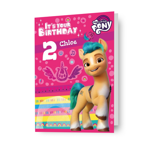 Gepersonaliseerde My Little Pony-kaart 'Het is jouw verjaardag'