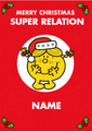 Mr Men & Little Miss Personalised Christmas Card