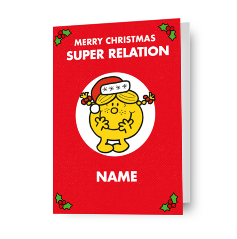 Gepersonaliseerde kerstkaart Mr Men & Little Miss