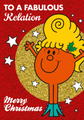 Mr Men & Little Miss Personalised 'Fabulous' Christmas Card