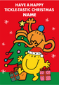 Mr Men & Little Miss Personalised 'Tiggle-tastic' Christmas Card