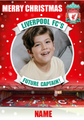 Biglietto natalizio personalizzato Liverpool FC Future Captain - qualsiasi nome