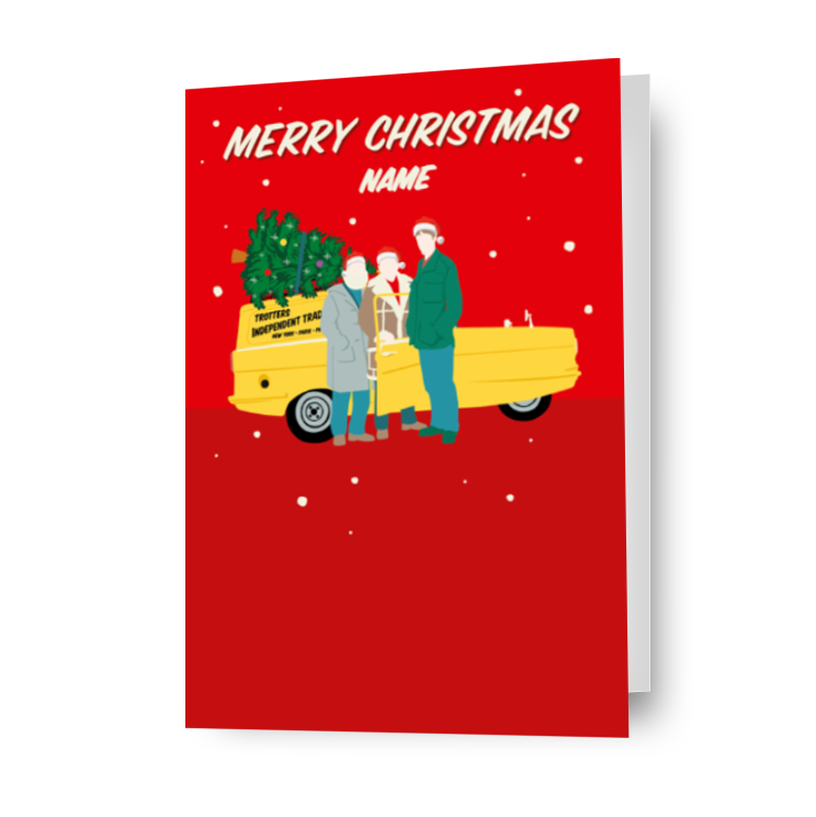 Gepersonaliseerde 'Merry Christmas'-kaart van Only Fools and Horses