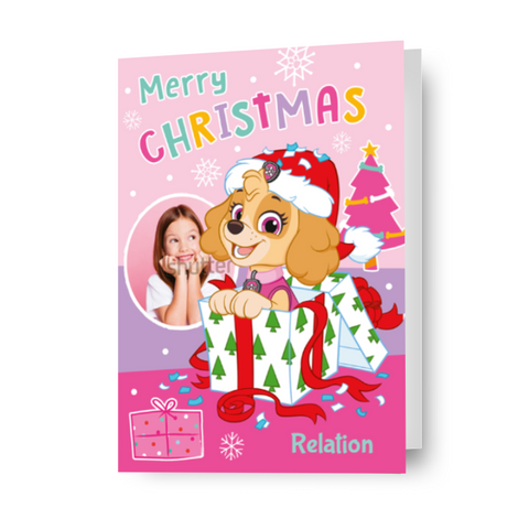 Paw Patrol Personalised Photo Christmas Card