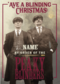 Peaky Blinders Personalised 'Blinding' Christmas Card