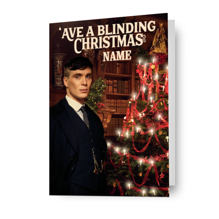 Peaky Blinders Gepersonaliseerde 'Verblindende' Kerstkaart