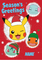 Pokémon Personalised 'Season's Greetings' Christmas Card