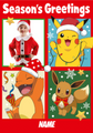 Pokémon Personalised Photo Christmas Card